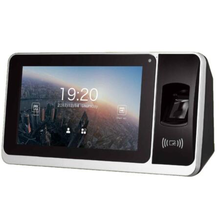 ZK-16 | Android Presence Control. Footprints, EM RFID card and keyboard. 50 users / 200,000 records. TCP / IP, USB, WiFi, MicroSD Slot. Touch screen | Capture camera. BioTime Web software included.