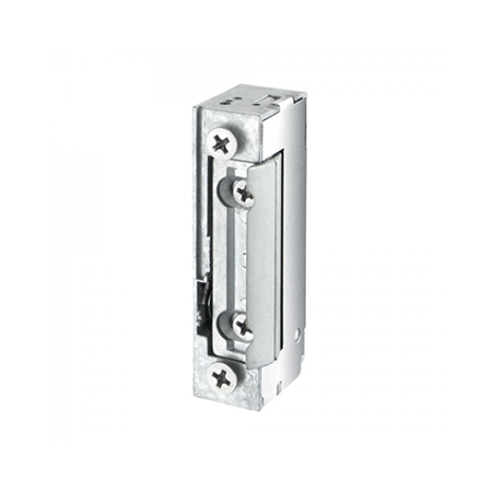 ZK-184 | ZKTeco multi-voltage electric closing mechanism. Operation with alternating current and direct current. Radial latch. Reversible. Reduced dimensions. Symmetrical design. EN 14846 certified