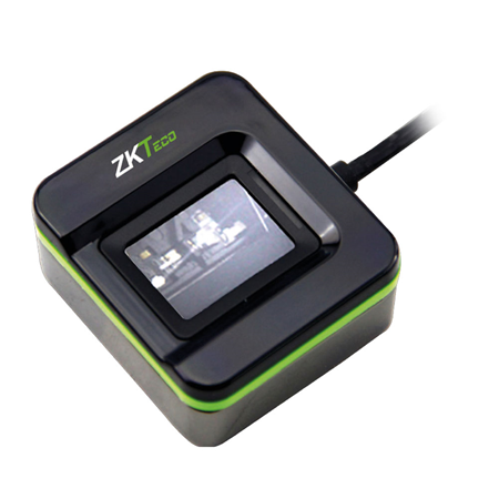 ZK-185 | Lector enrolador biométrico ZKTeco para dar de alta huellas dactilares. USB 2.0 de alta velocidad. Operación estable bajo luz intensa.  Función anti-falsificación de huellas digitales. Amplia zona de captura de huellas y alta calidad de imagen. Reconocimiento rápido de huellas secas, ásperas y húmedas.