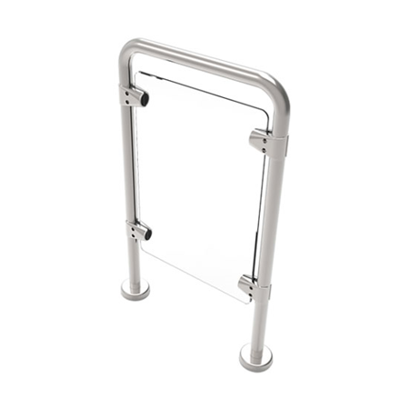 ZK-225 | Stainless steel handrails to limit access in entrances with access furniture. The handrail is affordable, low-maintenance, and easy to install. They can be used in all kinds of applications. The product is often used at store entrances in conjunction with turnstiles. Other typical uses include creating permanent queue lines and dividing or controlling access to "no-go" areas.