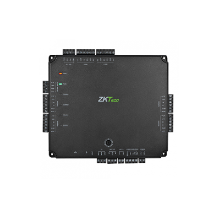 ZK-243 | Atlas ZKteco Series access control panel for 2 doors. Advanced access control functions. Access control and security linkages. Capacity up to 5,000 users and 10,000 event logging. Supports third-party Wiegand or OSDP based readers. TCP/IP, Wiegand, and OSDP communication. Remote locking and unlocking. PoE power supply