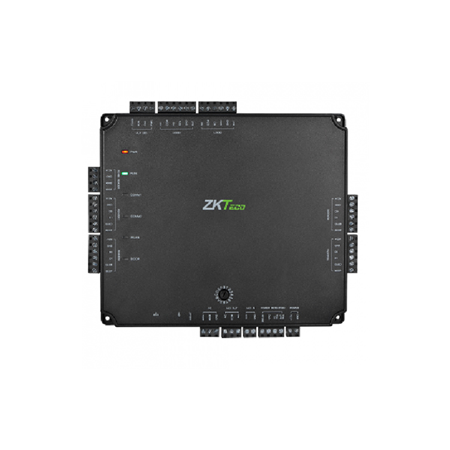 ZK-243 | Panel de control de acceso Serie Atlas ZKteco para 2 puertas. Avanzadas funciones de control de acceso. Control de acceso y vinculaciones de seguridad. Capacidad de hasta 5.000 usuarios y registro de 10.000 eventos. Admite lectores de terceros basados en Wiegand u OSDP. Comunicación TCP/IP, Wiegand y OSDP. Bloqueo y desbloqueo remoto. Alimentación PoE