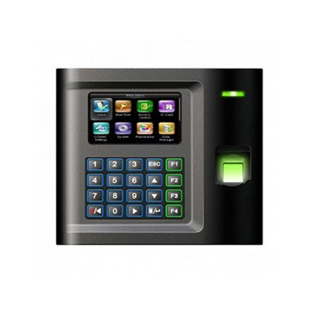 ZK-260 | ZKTeco terminal to control employee registration (time and attendance). 125KHz proximity card reader. 3" TFT color screen for displaying graphics and icons. Allows managers to leave SMS messages to employees informing them whether they are working or not. Supports wired TCP/IP. Standard RS-232 and USB host for data download. Rugged keypad with 4 additional function keys for customization. Supports up to 10,000 cards / credentials. Logging of up to 50,000 events. SDK available for software developers wishing to integrate ZK readers with any application requiring people verification.