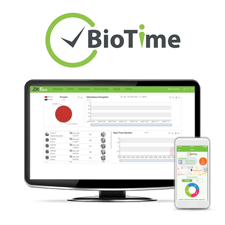 ZK-292 | ZK Bio Time 8 software license for access and presence control. Up to 10 devices