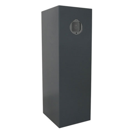 ZK-296 | ZKTeco totem for LPR camera. Outdoor stainless steel tube. Supports third party integration (Milestone and Lenel). ZKBioSecurity supported. Access lists for the configuration of various events. Access control, toll and weighing (barrier access control link)