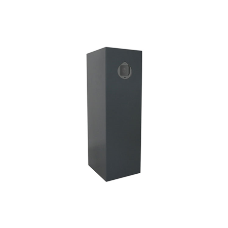 ZK-297 | ZKTeco number plate recognition totem. Compatible with ZK-190 camera (BL-852Q38A-LP) not included. Waterproof stainless steel for outdoor installation. IP65 degree of protection. Dimensions: 265 x 225 x 700 mm