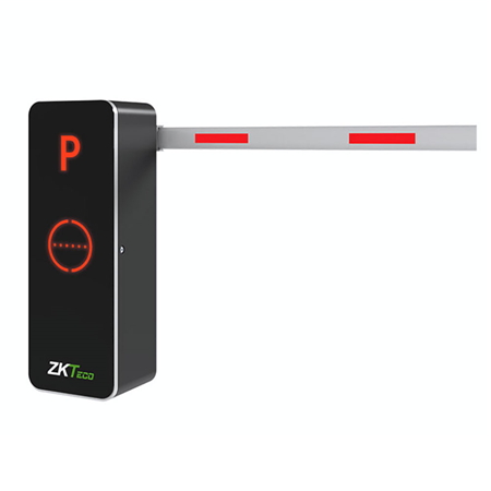 ZK-310 | Tótem ZKTeco para barrera a la derecha. Alta velocidad de 1,5s. Barrera pluma a la derecha (no incluida). Chasis interactivo con indicador LED. Admite batería de respaldo de 24V. Compatible con cámaras LPR. Compatible con detector de radar ZK-210 (VR10). Chasis de metal de 2 mm.