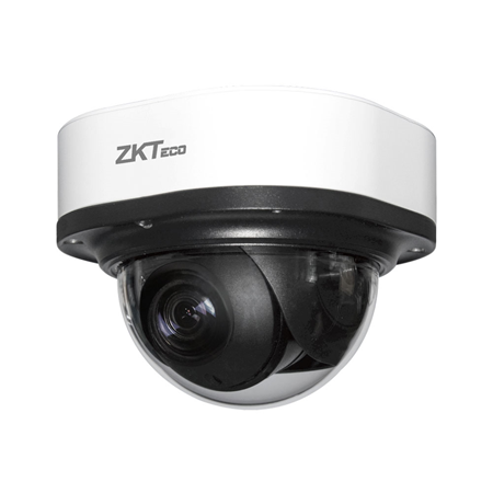 ZK-314 | ZKTeco IP dome with license plate recognition. 2MP@25ips, H.265+/H.265. ICR, 0.001 lux, Smart IR 50m. 3.35 ~ 10.05mm motorized optics. WDR 120dB, 2D/3D-DNR, 4 ROIs. LPR Stop&Go (up to 20 km/h). 98% reliability LPR. 1 input / 1 audio output. 2 inputs / 1 alarm output. MicroSD slot, RS485, RJ45, Onvif, IP67, PoE.