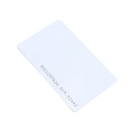 ZK-405 | ZKTeco proximity card. Mifare 13.56MHz. MOQ: 200. White with code