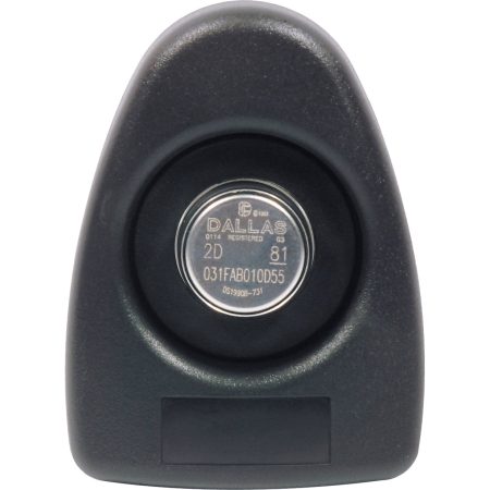 CONAC-346 | Punto de ronda, de alta durabilidad, recubierto de plástico ABS y acero inoxidable. NEGRO