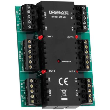 CONAC-447 | Expansion modules for the hubs AC-225 and AC-525. It enables the expansion to two more readers, 4 inputs and 4 outputs. For controlling the entrance/exit of a gate or 2 more gates