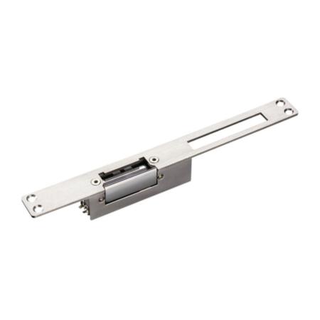 CONAC-711 | Electric door opener with long front plate for wood, metal and PVC doors. Retention of 500 kg. Without supervision.