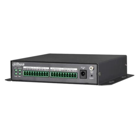 DAHUA-1041 | Codificador 5 en 1 de 2 canales de vídeo HDCVI/HDTVI/AHD/CVBS/IP a 2MP. Formatos H.264+/H.264. 1 salida TV de vídeo/audio. Resolución de 5MP (sólo IP), 1080P, 1080N, 720P, etc. 2 entradas / 1 salida de audio. Audio bidireccional. Detección inteligente de vídeo (IVS). 4 entradas / 2 salidas de alarma. 1 puerto RJ45, 1 puerto RS232, 1 puerto RS485. 12V CC.