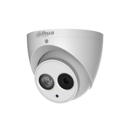 DAHUA-1178-FO | Fixed IP dome with IR of 50 m, for outdoors. 1/2,5” Sony® Starvis CMOS, 8MP. Triple stream. H.265+/H.265/H.264+/H.264. 4K/8MP resolution. ICR. 0,06 lux F1.6. 2,8 mm fixed lens (112°). 16X digital zoom. OSD, AWB, AGC, BLC, HLC, real WDR 120dB, 3D-DNR, ROI, mirror, motion detection and privacy mask. IVS, facial detection. Built in microphone. MicroSD. Onvif, PSIA, CGI. IP67, Lightning-prrof 6KV. 3AXIS. 12V DC. ePoE.
