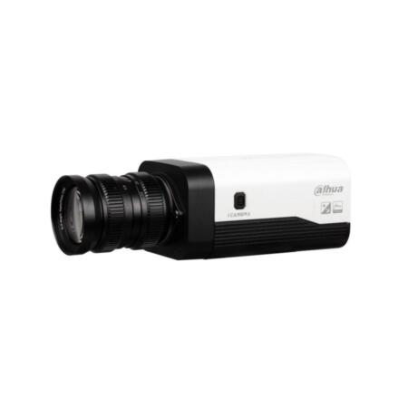 DAHUA-1286 | Day/night IP box camera StarLight for indoors. H.265+/H.265/H.264+/H.264. 4/3” CMOS, 8 MP. Triple stream. 4K/8MP resolution. BNC output. M43 mount. 16X digital zoom. ICR filter. OSD, AWB, AGC, real WDR (140dB), SSA, 3D-DNR, EIS, 4 ROI zones, defog, mirror, motion detection and privacy mask. IVS, facial detection. Audio/microphone: 2 in / 1 out. Alarm: 2 in/ 2 out. RS485. MicroSD slot. RJ45 Gigabit. Onvif, PSIA, CGI. 12V DC / 24V AC. PoE.