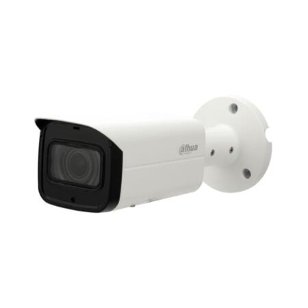 DAHUA-1358-FO | Cámara bullet IP serie PRO con Smart IR de 60 m para exterior. CMOS 1/2,7” de 5 megapíxeles. H.265+ / H.265 / H.264+ / H.264 / MJPEG. Stream dual. Resolución de hasta 5MP. Óptica motorizada de 2,7 ~ 13,5 mm (H: 95°~27°, V: 70°~20°). 0,02/0,2 lux. Filtro ICR. OSD, AWB, AGC, WDR real 120dB, 3D-DNR, ROI, videosensor y mascaras de privacidad, modo espejo. Detección inteligente (IVS). Ranura MicroSD. Onvif. IP67, Lightning-proof 2KV. Soporte 3AXIS. 12V CC. PoE+.