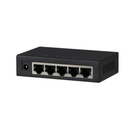 DAHUA-1431 | Switch (L2) non gestionabile di 5 porte Gigabit. Lightning-proof. 5V CC.