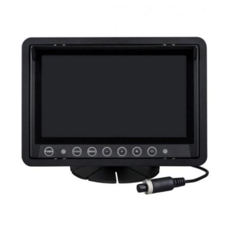 DAHUA-1586 | 7" TFT-LCD special monitor for vehicles . Resolution 800 x 480. M12 (aviation connector) A-coding. local and playback preview.