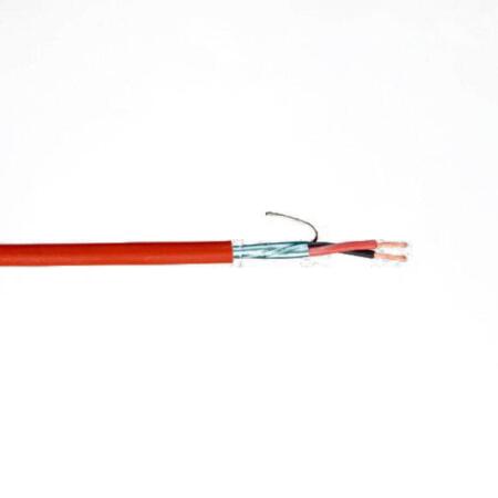 DEM-1272 | Bobina di 100 metri di cavo pirofren SOZ1-K (AS+) V-500 da 2x1,5 mm², RJ intubato