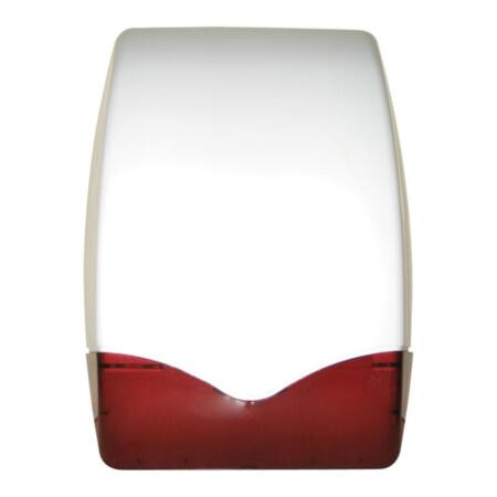 DEM-184R | Empty siren case, Carol model. White case, redpilot