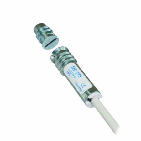 DEM-674 | Contacto magnético de alta seguridad con tornillo rotativo, cable de 2 m