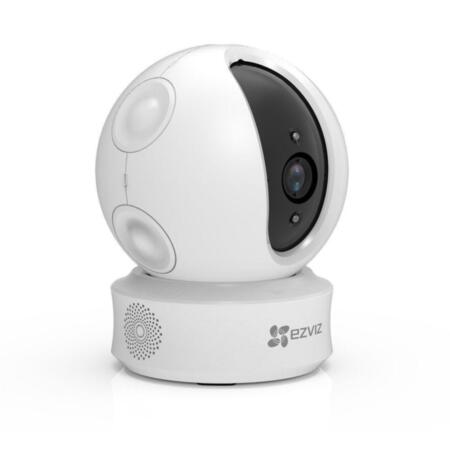 EZVIZ-3 | Cámara WiFi IP EZVIZ de 2MP con posicionador PAN/TILT iluminación infrarroja de 10 m para interior. Formato H.264. CMOS 1/2,7" de 2MP. Resolución digital de 2MP@15IPS. Óptica fija de 4 mm (103°). AGC, BLC, WDR digital, 3D-DNR, ajustes de imagen, videosensor, espejo. Audio bidireccional. Ranura MicroSD. Fast Ethernet.5V CC
