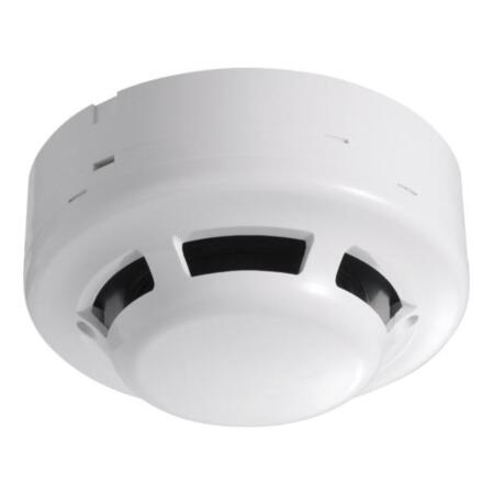 FOC-222 | Conventional photoelectric detector with independent base output relay included. Reduced design with cover for dirt protection. Twin indicators of detector status 360º visible. Power supply 12V