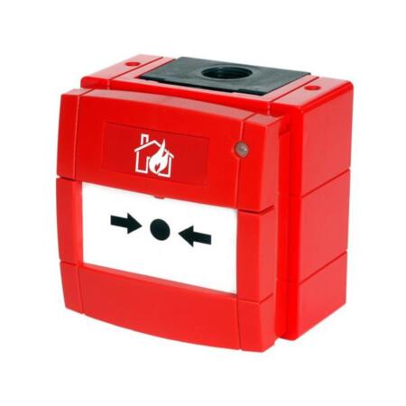 FOC-579 | Weatherproof Analogue Addressable Manual Call Point with Short-Circuit Isolator . IP67. Compatible with ESP protocol. EN54