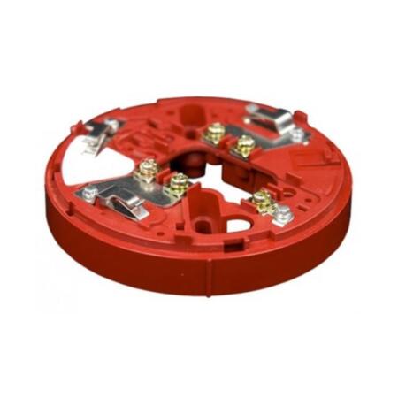 FOC-646 | Standard mounting base fully compatible with the ESP range of Hochiki sensors. It is supplied with square connections for safe and reliable cable termination. Connection for remote LED pilot. Red color.