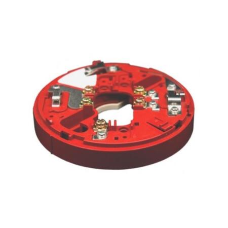 FOC-682 | Mounting base with short circuit insulator fully compatible with the ESP range of Hochiki sensors. It is supplied with square connections for safe and reliable cable termination. Connection for remote LED pilot. Red color.