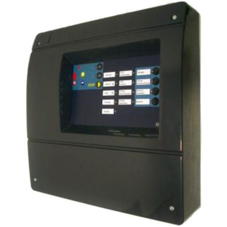 FOC-91 | Retardation of programmable firefight start by potentiometer. Push bottom of pre-firefight stop integrated to the central station keyboard. Specific fire detector signage or push button and failure zone line or sirens