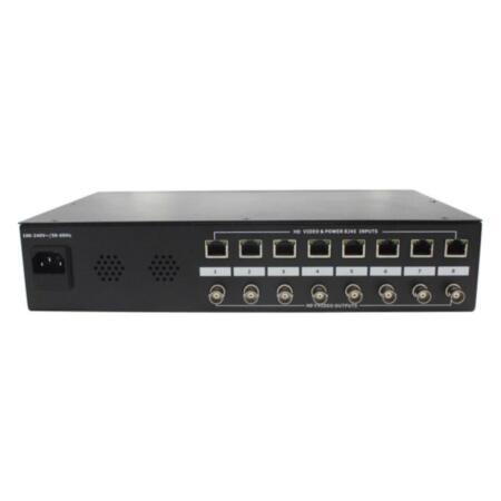HYU-449 | 8 channel HD video receiver (HDCVI/HDTVI/AHD) and power supply of 8 channels of 24V