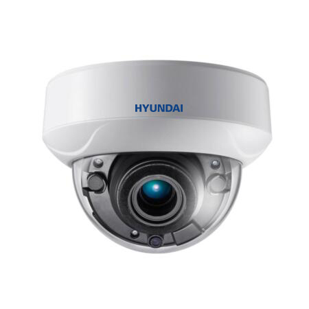 HYU-547 | HD-TVI StarLight with Smart IR of 20 m, for indoors. 2MP CMOS. HDTVI video output. 2,8 ~ 12 mm motorized lens (103°~32,1°). ICR filter. OSD, ATW, AGC, BLC, WDR 120 dB, 3D-DNR, brightness, sharpness, mirror, motion detection and privacy mask. IP50. 3AXIS. 12V DC.