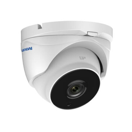HYU-573 | HDTVI dome Starlight with Smart IR of 40 m, for outdoors. 2MP CMOS. HDTVI output. 2,8~12 mm (103°~32,1°) motorized lens with autofocus. ICR. OSD, ATW/MWB, AGC, BLC, HLC, real WDR 120dB, 3D-DNR, mirror mode, brightness and sharpness adjustment, motion detection and privacy mask. IP67. 3AXIS. 12V DC.