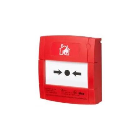 NOTIFIER-343 | Red glass break alarm button with 470 alarm resistance? for conventional systems.