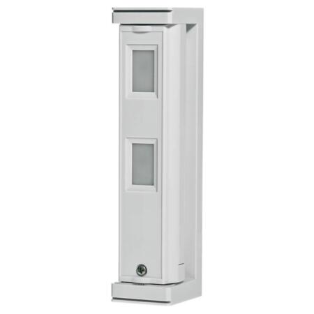 OPTEX-32 | Double PIR radio detector for exteriors of 5x1m. It incorporates intelligent AND logic. Discriminates pets. 2 detection zones. Adjustable lens at 2 or 5 meters range. Alarm output and fault. 190 ° horizontal ball joint. IP55. Self-powered with 3V ~ 9V DC lithium or alkaline batteries or from radio transmitter.