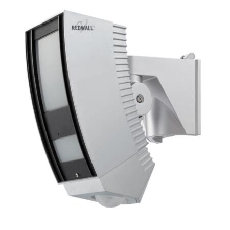 OPTEX-82 | Detector PIR exterior serie Redwall-V 100 x 3 metros con zona inferior independiente de 6 x 9 metros con avanzado algoritmo detección. Funciones antivandalismo cómo antienmascaramiento y anti-rotación. 12V CC / 24V CA.
