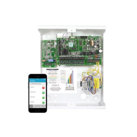 PYRO-53 | 8 zone Enforcer hybrid central expandable to 46. 32 wireless zones supported. 13 programmable outputs, expandable to 69. Contact ID IP, SIA3 IP, Contact ID and SIA 3. 1250 events. GSM/PSTN modem. Compatible with PyronixCloud and App HomeControl+ App. Small box. Grade 2.