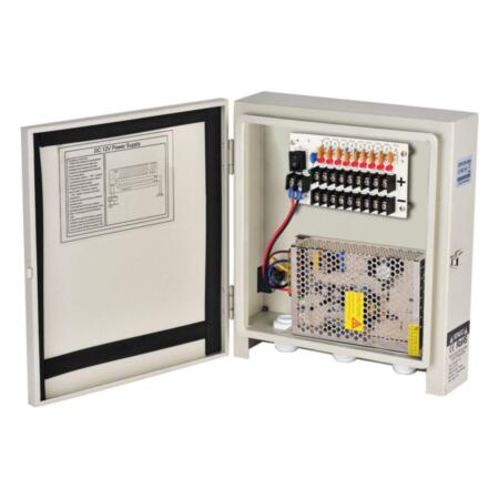 SAM-2516|Power supply with IP66 protection 9 outputs 12V / 10A