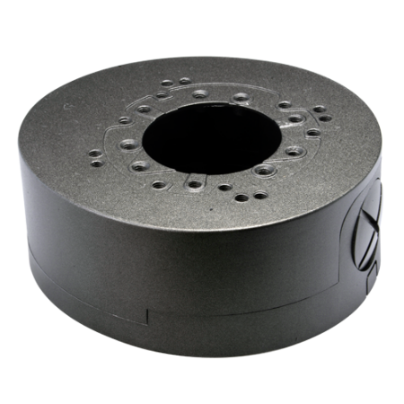 SAM-4361|Base de montaje y conexiones gris oscuro para cámaras y domos con lente fija, tamaño reducido 