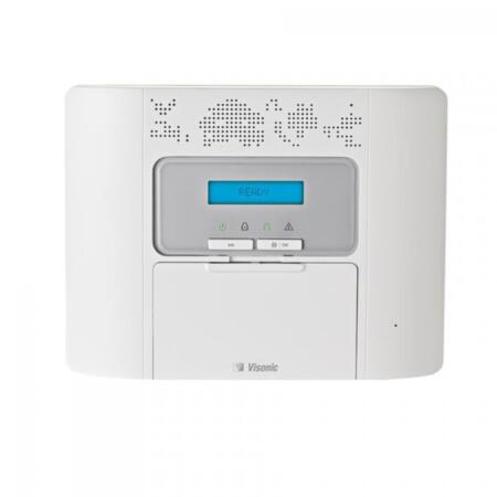 VISONIC-46 | Central compacta vía radio de 64 zonas PowerMaster-30. Textos en portugués.