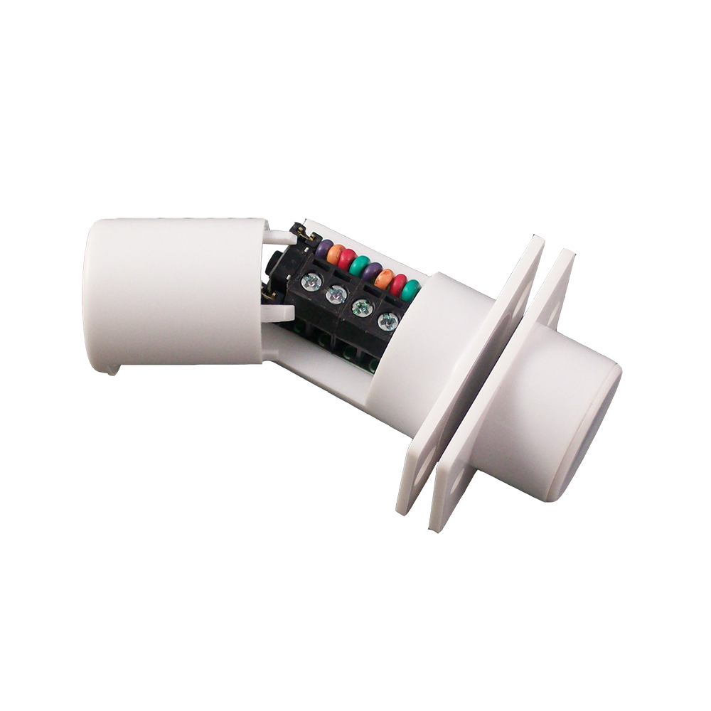 CQR-2 | Contacto magnético de empotrar. Distancia de apertura de 17 mm. Incorpora tamper con micro interruptor. Regleta con 4 terminales para conexionado, no requiere caja de conexión. Resistencias EOL seleccionables. Puede ser configurado como doble contacto. Puede ser utilizado en puertas de doble hoja. Color blanco. EN50131 Grado 2, Clase ambiental II.