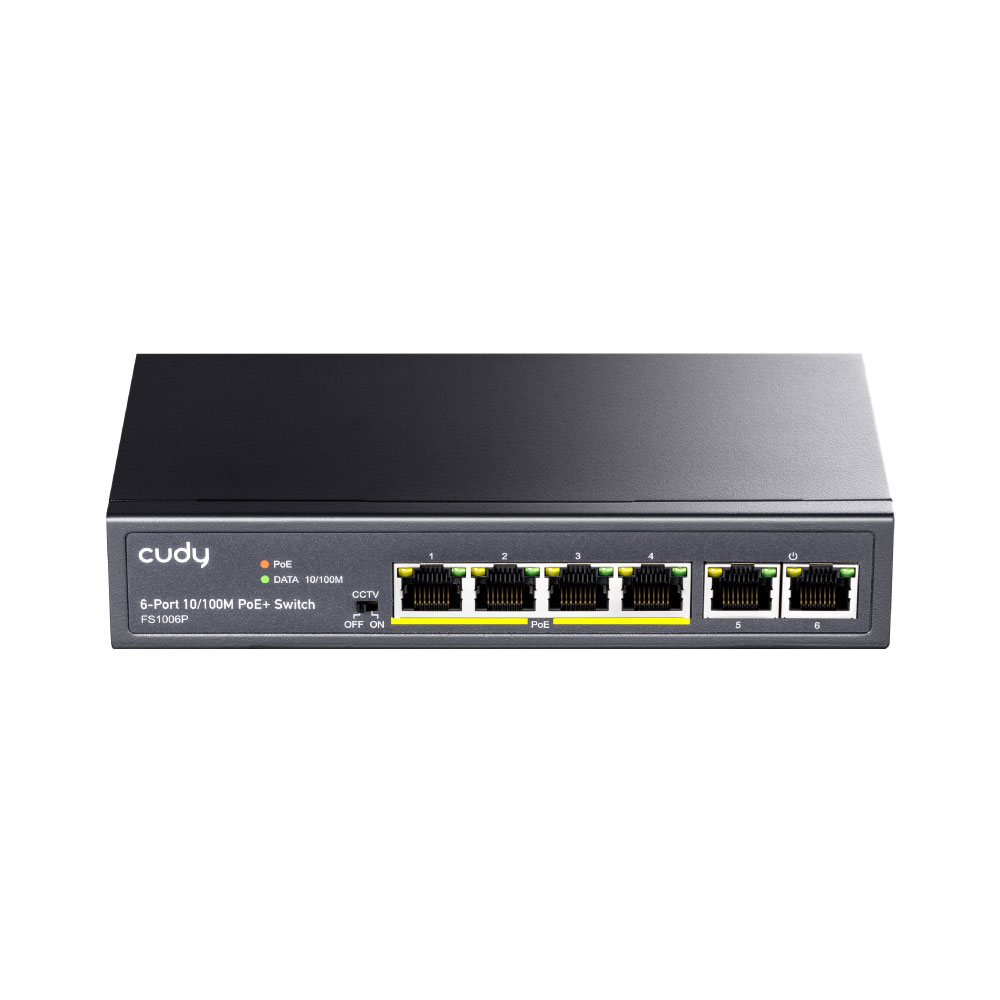 CUDY-5 | 6-port 10/100M PoE+ switch