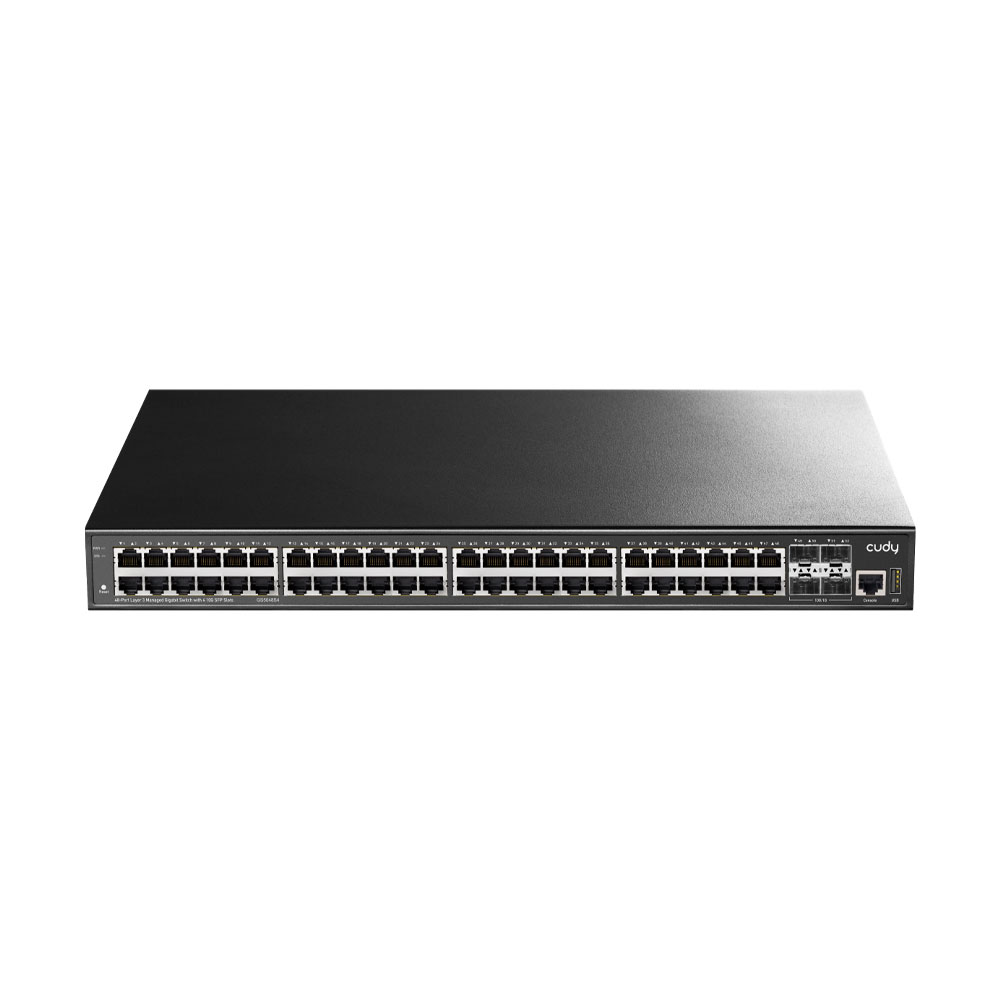 CUDY-53 | Switch Gigabit gestibile L3 a 48 porte con 4 slot SFP 10G