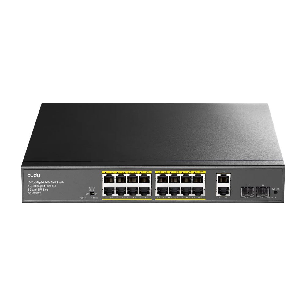 CUDY-61 | Switch PoE+ de 16 puertos Gigabit