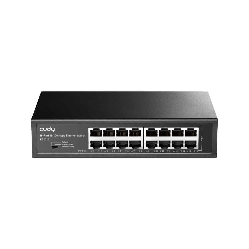 CUDY-81 | Comutador Fast Ethernet de 16 portas