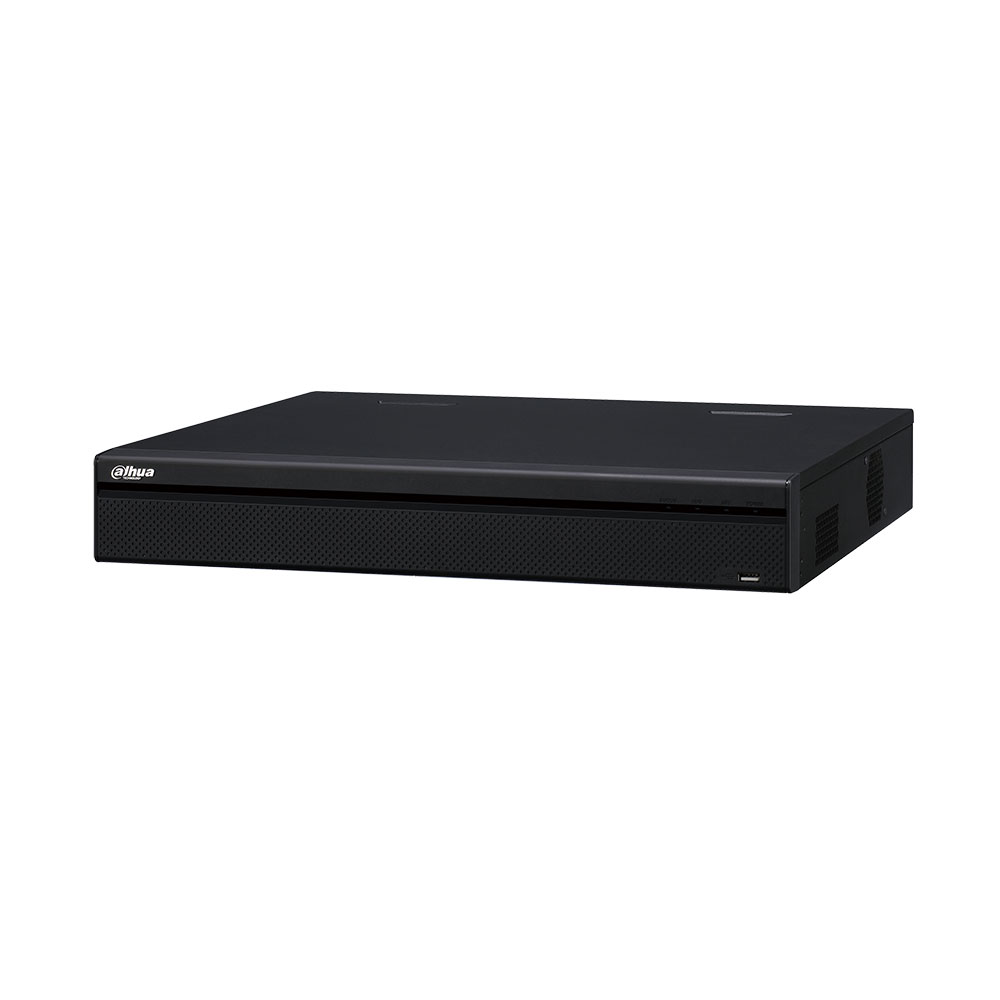DAHUA-1075-FO | NVR IP de 24 canaux jusqu'à 12MP avec switch 24 PoE. H.265/H.264. Audio bidirectionnel. Lecture jusqu'à 16 canaux. 12MP, 4K/8MP, 6MP, 5MP, 4MP, 3MP, 1080P, 720P, etc. Enregistrement jusqu'à 320 Mbps. Sorties HDMI (4K) et VGA (1080P). Analyse intelligent de vidéo. Détection facial. Carte de chaleur. Point de vente (POS). Reconnaisance des plaques d'immatriculation 16 entrées / 6 sorties d'alarme. Capacité de 4 HDD SATA III. 1 RJ45 Gigabit. 2 USB 2.0 + 1 USB 3.0, 1 RS232. 1 RS485. 220V CA. 1,5U.