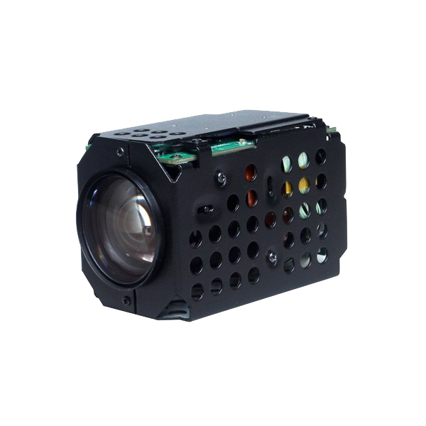 DAHUA-1274 | Module caméra avec zoom optique 30X. CMOS 1 / 2,8 "2 mégapixels. Résolution jusqu'à 2 MP à 25/30 ips et 720P à 25/30/50/60 ips. Zoom optique 30X de 4,3 ~ 129 mm avec mise au point automatique et autoiris. Zoom numérique 16X. Filtre ICR. 0,05 / 0,005 lux. AWB, AGC, BLC, masquage 2D / 3D-NR. 12V DC.