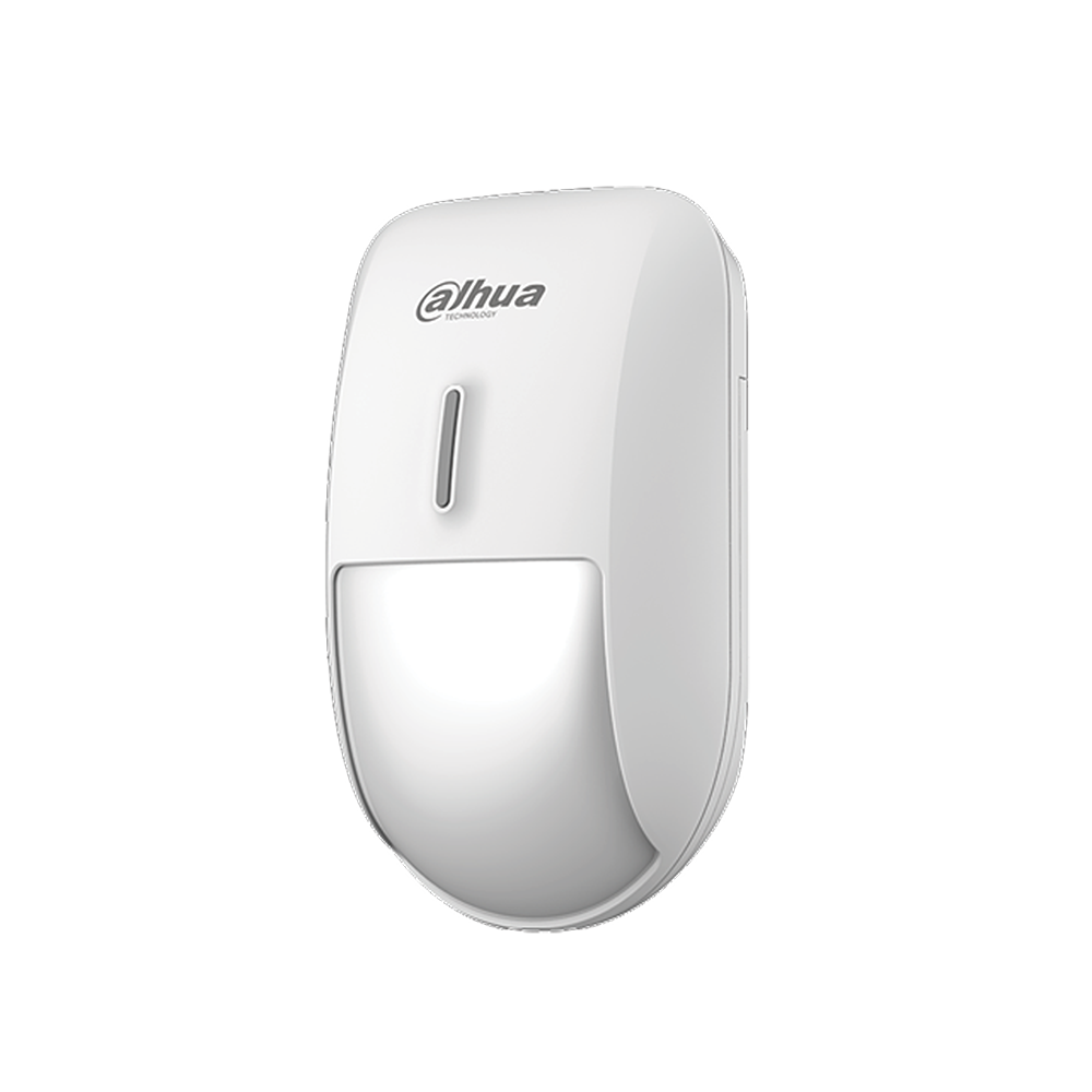 DAHUA-1688 | Airfly Wireless 868MHz Curtain PIR Detector. 10m/15°detecting range/angle. 2-way communication. Transmission range up to 150m open space. Built-in tamper switch. Ceiling/Wall mount, 2.2~2.5m installation height. Two level (sensitivity). 3 years battery life. ABS plastic. CE, FCC, MABISZ.
