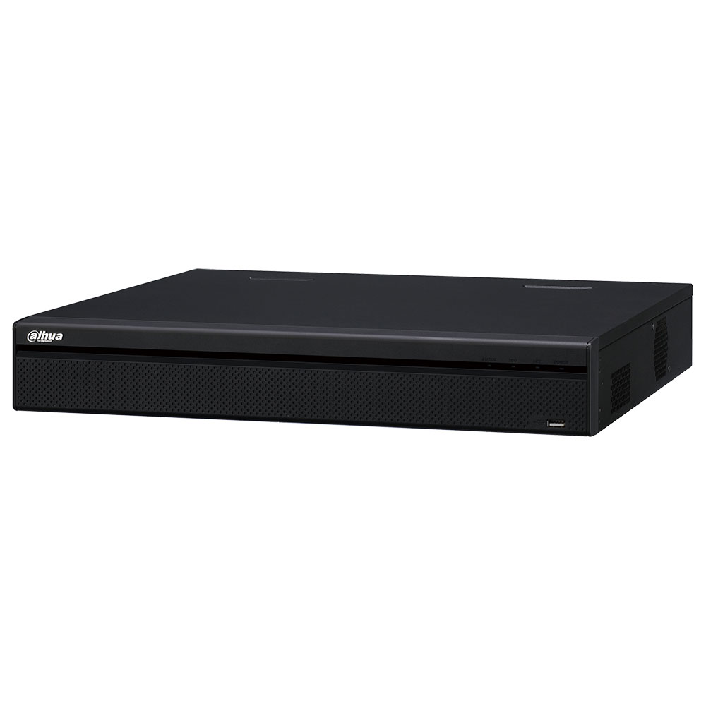 DAHUA-1813-FO | NVR IP a 16 canali 4K / 8MP. H.265 + / H.265 / H.264 + / H.264. Audio a due vie. Riproduzione fino a 16 canali in tempo reale. Registrazione 4K / 8MP, 6MP, 5MP, 4MP, 3MP, 1080P, 1.3MP, 720P ecc. Velocità di registrazione fino a 200 Mbps. Uscite HDMI (4K) e VGA (1080P). 4 capacità HDD SATA III. Intelligenza IVS. 16 ingressi / 4 uscite di allarme. 2 RJ45 Fast Ethernet. 1 USB 2.0, 1 USB 3.0, 1 RS232, 1 RS85. 220 V CA. 1,5U